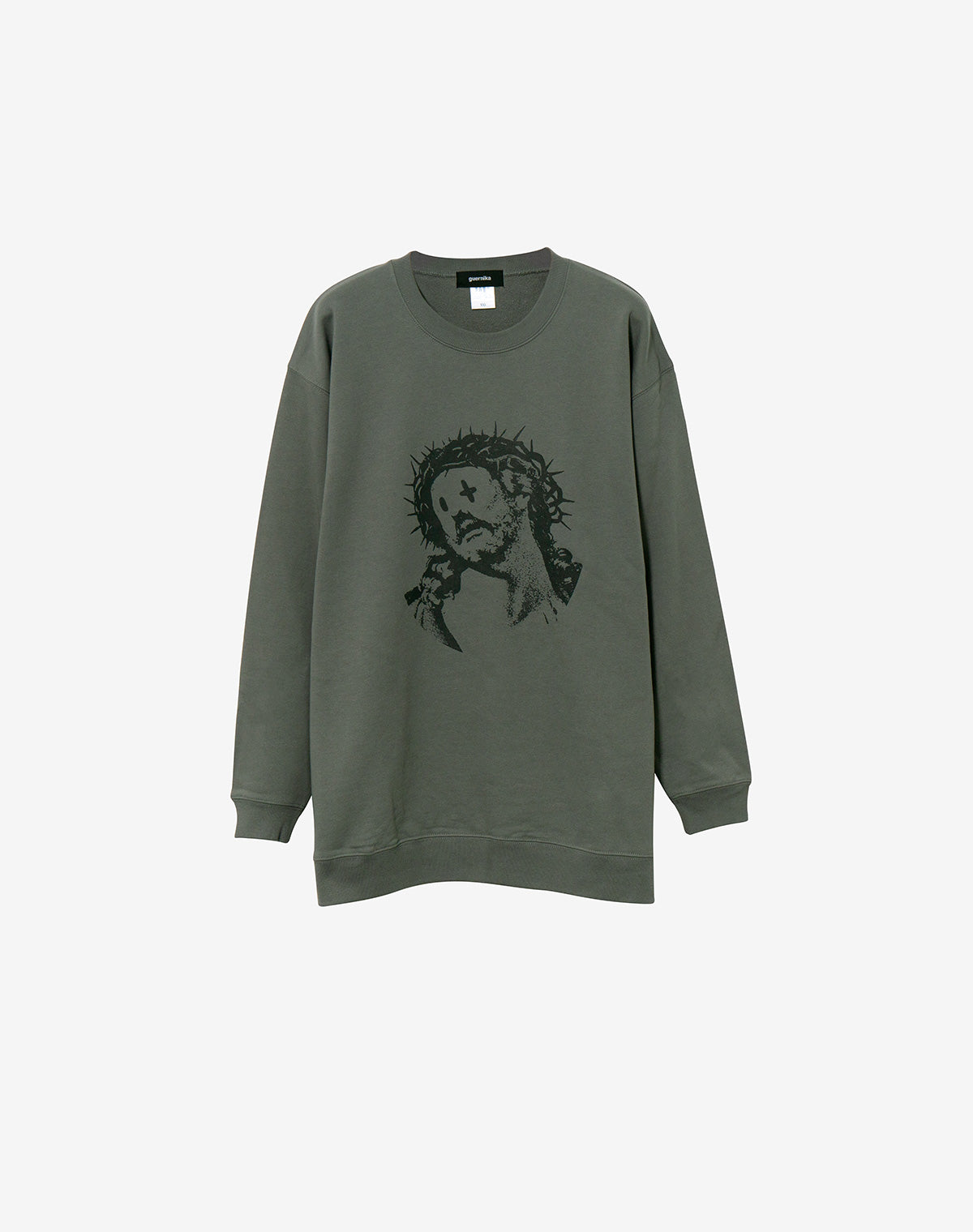 Jesus Sweat Shirt / Stone Green – guernika official online shop
