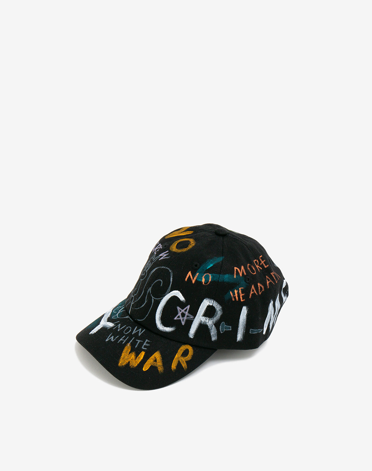 Hand Painted Cap / Black – guernika official online shop