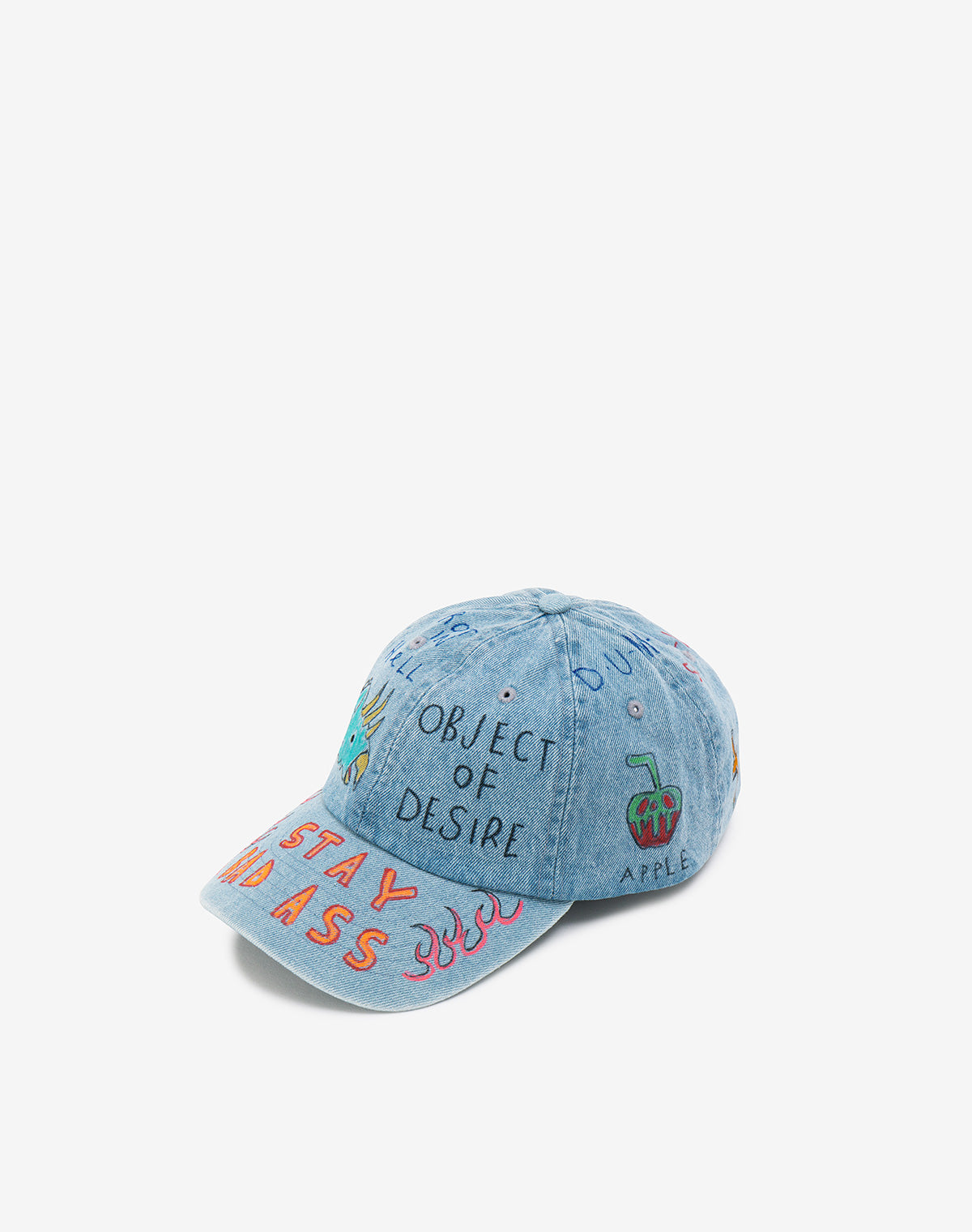 Hand Painted Cap / Denim Blue – guernika official online shop