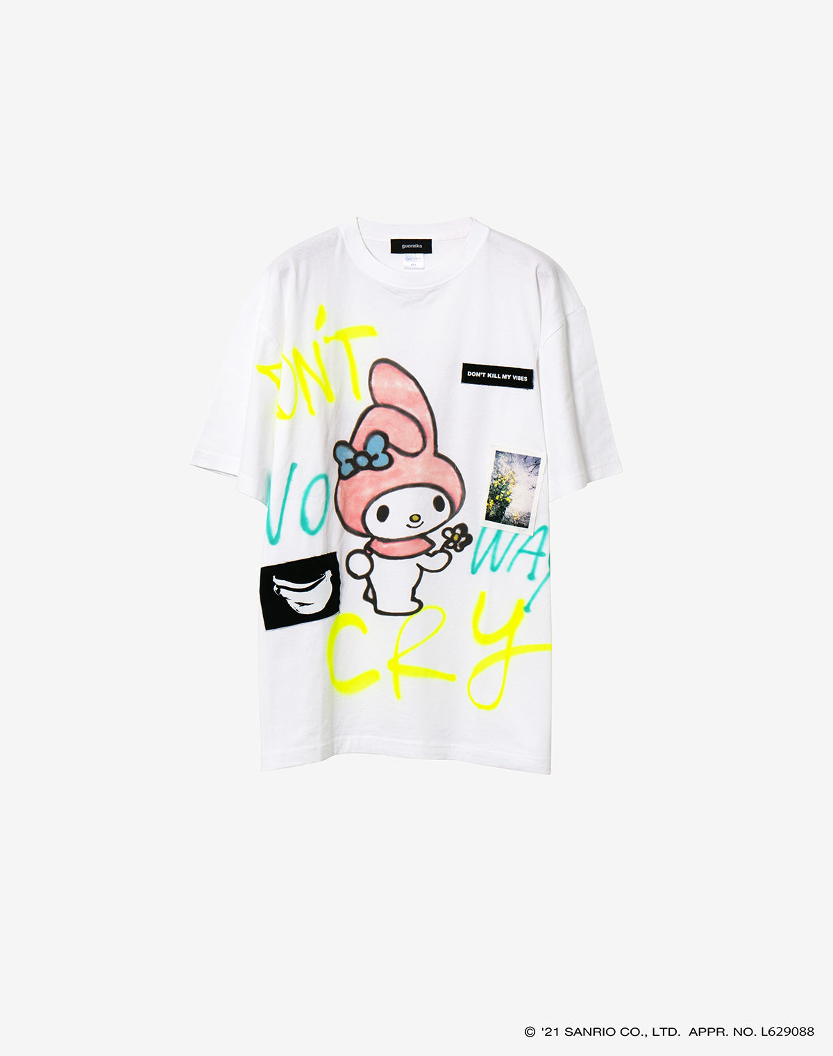 【guernika×Sanrio characters】Hand Painted T-shirt / マイメロディ