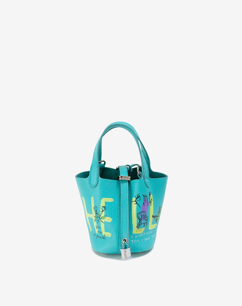 Cube Bag / size Mini / Turquoise Blue