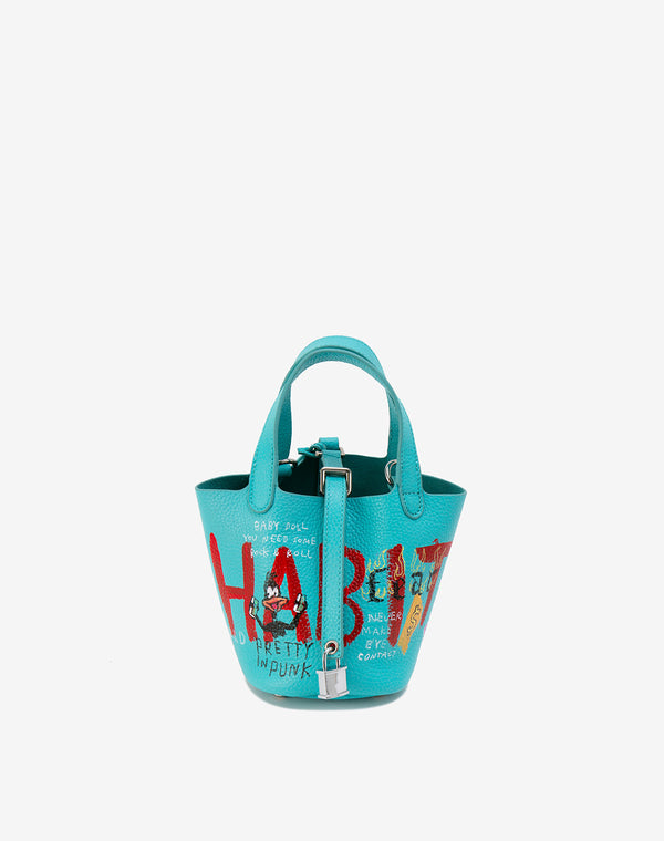 Cube Bag / size Mini / Turquoise Blue