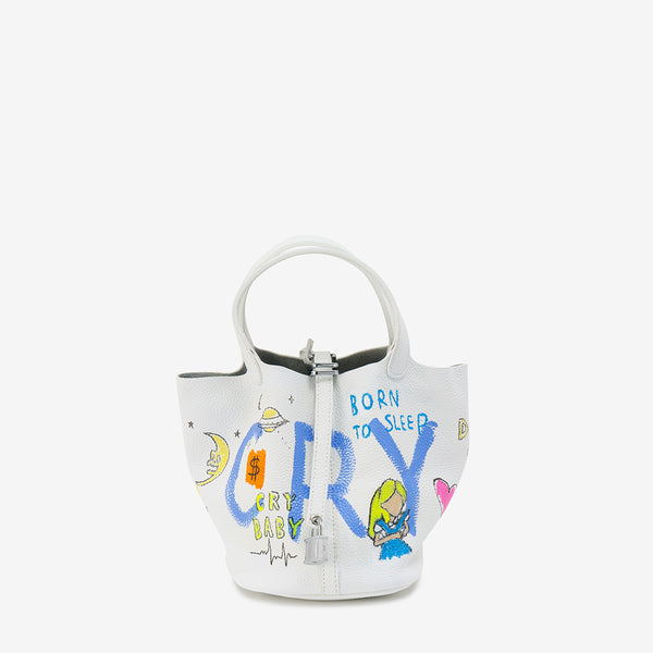 【希少✨ Cube Bag/Sサイズ】ゲルニカ　ハンドバッグ　乾シンイチロウ　革 Cube Bag / size S / White – guernika official online shop
