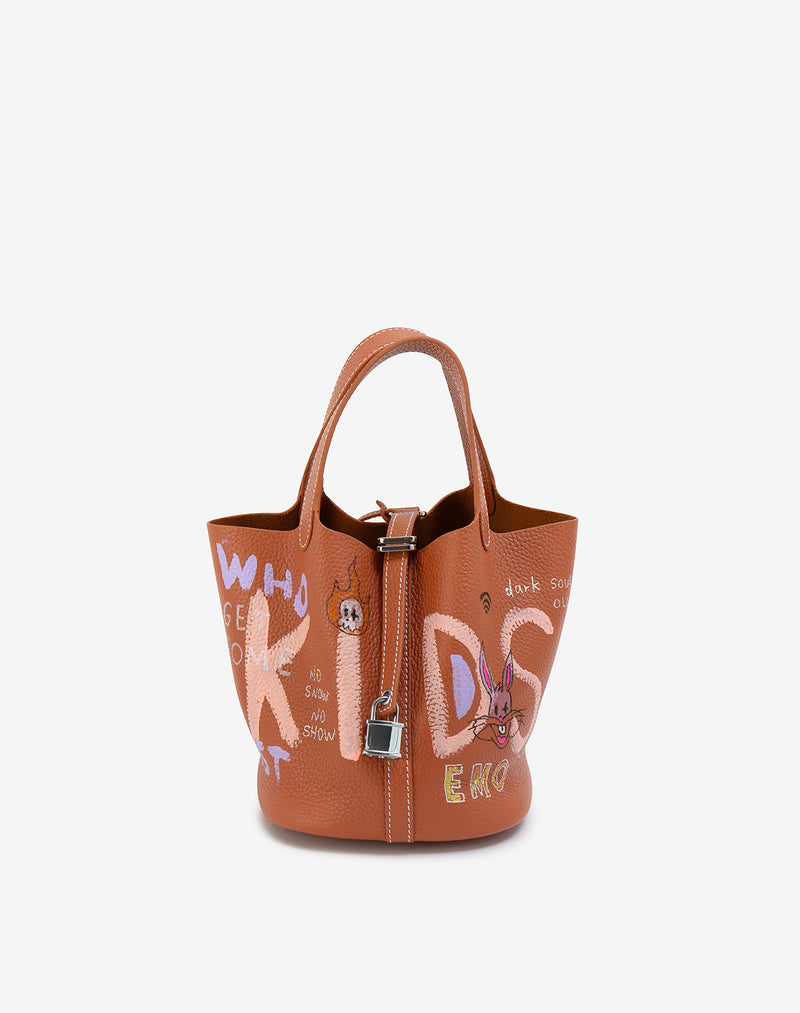 Cube Bag / size S / Mocha Mousse