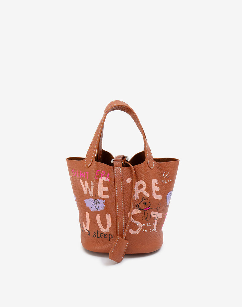 Cube Bag / size S / Mocha Mousse
