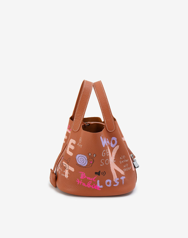 Cube Bag / size S / Mocha Mousse