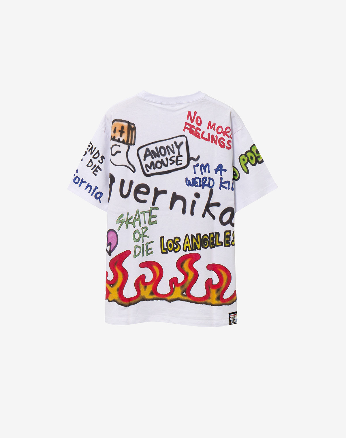 VISION STREET WEAR × guernika】 ALL-OVER Print T / White