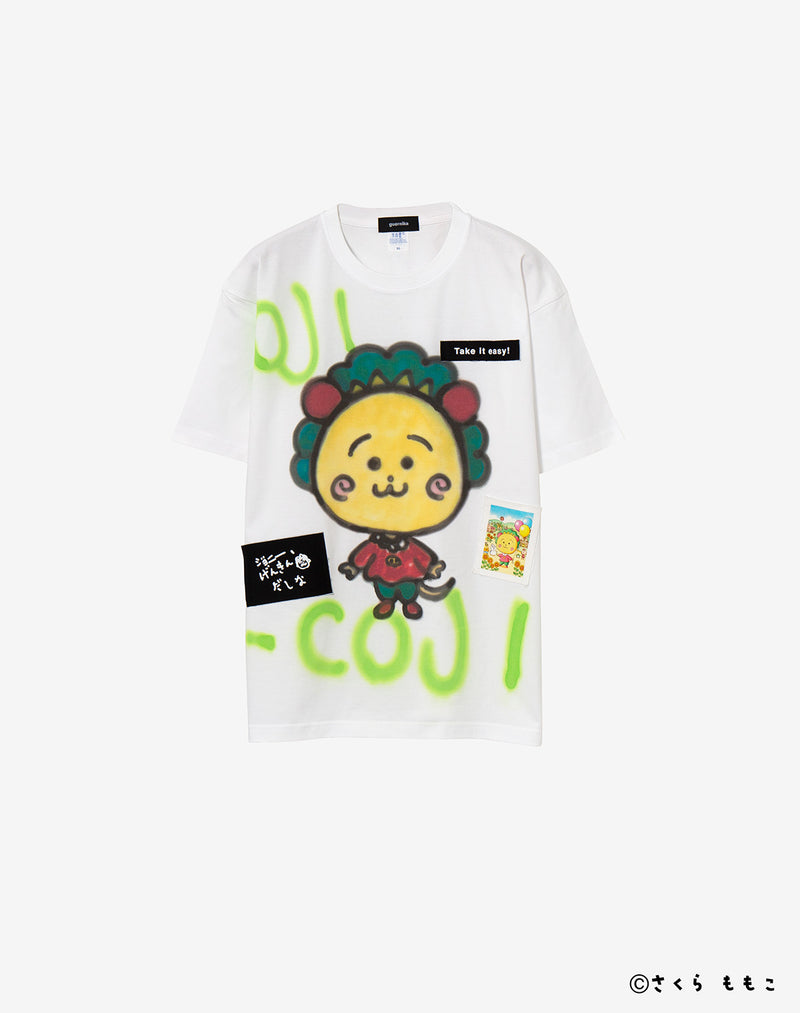【新品タグ付き】guernika コジコジ コラボ Tシャツ ラッピング付き 4/20(月)20時再販【guernika×コジコジ】Drooping COJI-COJI Paint T