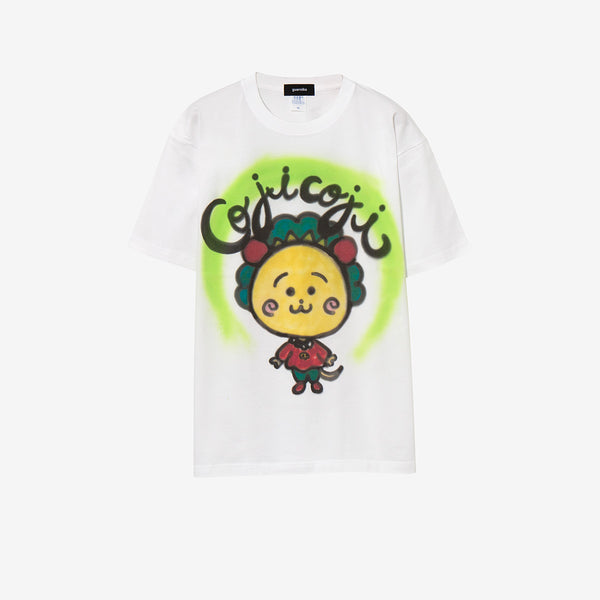【新品タグ付き】guernika コジコジ コラボ Tシャツ ラッピング付き guernika×コジコジ】Drooping COJI-COJI Thumb Doll Spray T-shirt