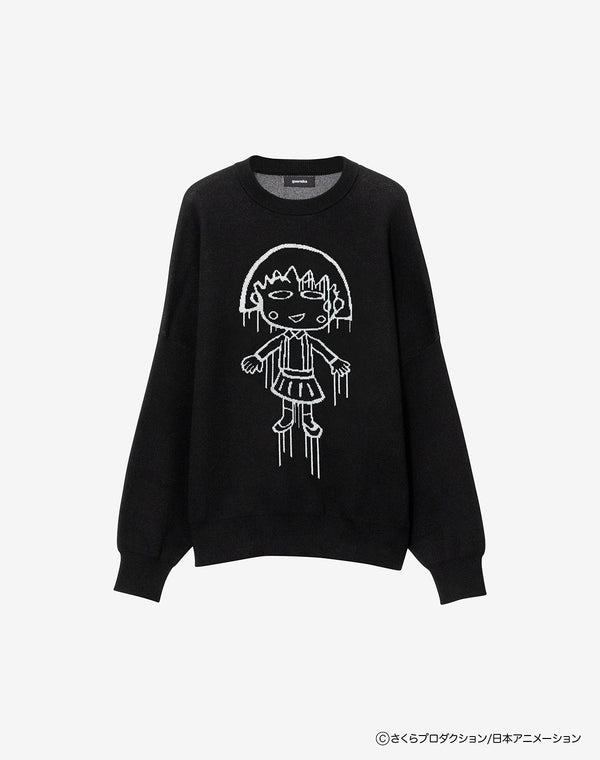 【guernika×ちびまる子ちゃん】Drooping Maruko Knit sweater