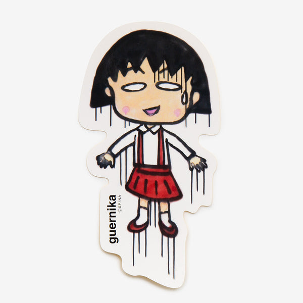 guernika ちびまるこちゃん コラボ　Lサイズ guernika×ちびまる子ちゃん】Drooping Maruko Sticker – guernika
