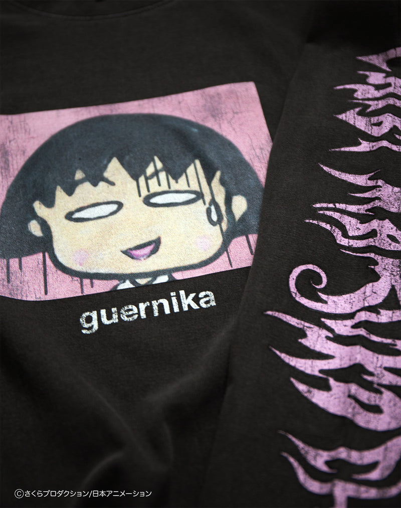 【guernika×ちびまる子ちゃん】Drooping Maruko Vintage style Long Sleeve T shirt