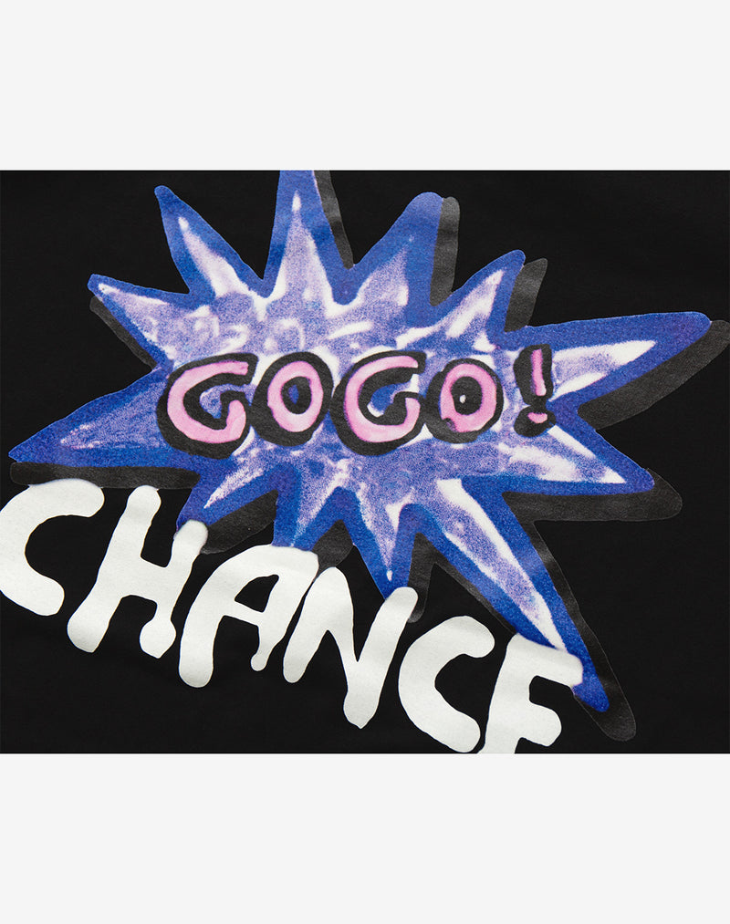 【GUERNIKA×JUGGLER】GOGO! CHANCE Print T-shirt / Black