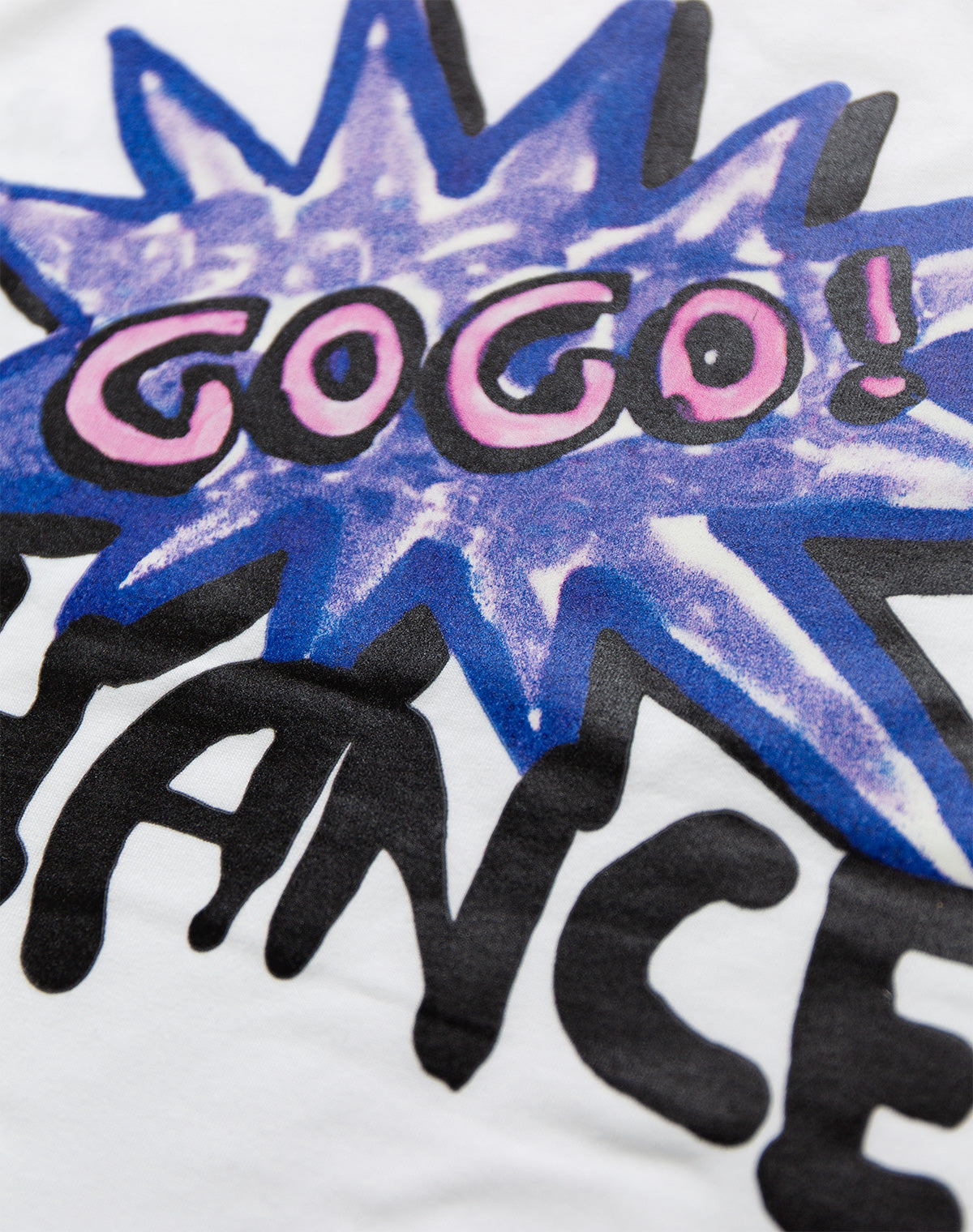 GUERNIKA×JUGGLER】GOGO! CHANCE Print T-shirt / White