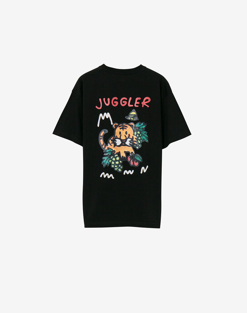 8月22日発売【GUERNIKA×JUGGLER】TORAPPI Print T-shirt / Black