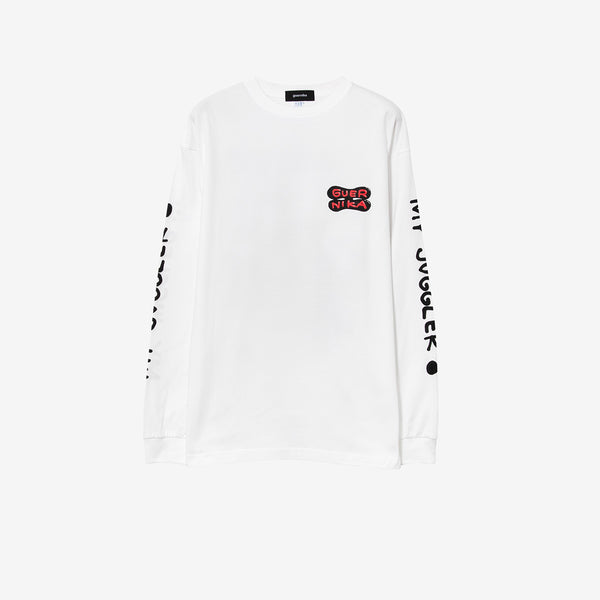 guernika×JUGGLER】TORAPPI Print Longsleeve T-shirt / White