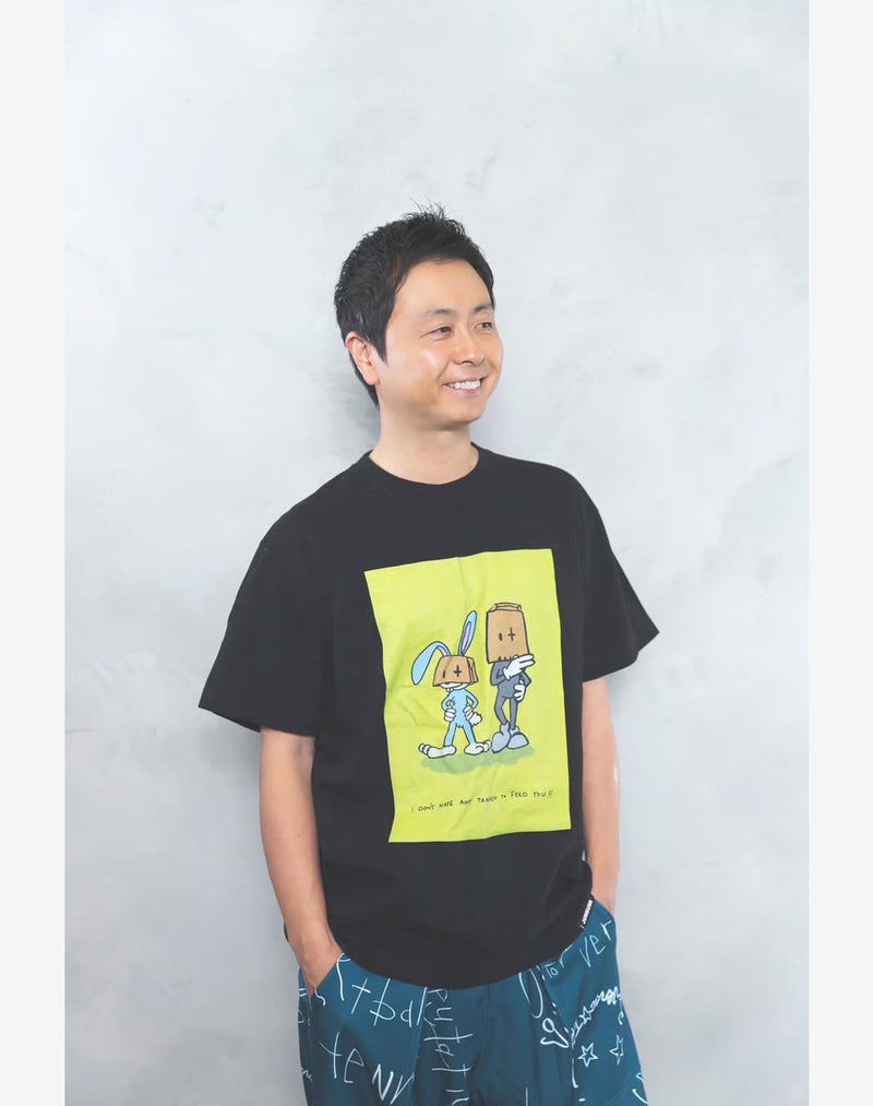 【guernika × 準組】Print T-shirt / Black