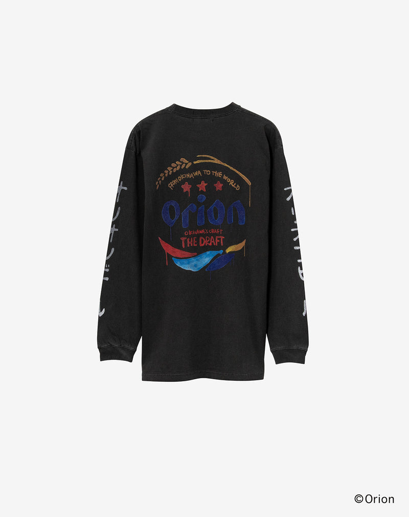 【guernika × ORIONBEER】ORION THE DRAFT ART PRINT L/S T-SHIRT (SPECIAL VINTAGE)