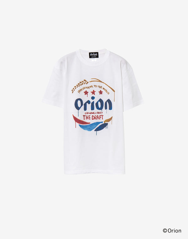 【guernika×ORIONBEER】ORION THE DRAFT ART PRINT T-SHIRT / White