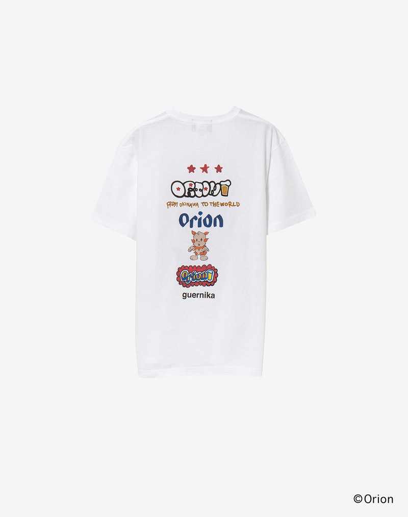 【guernika×ORIONBEER】ORION THE DRAFT ART PRINT T-SHIRT / White