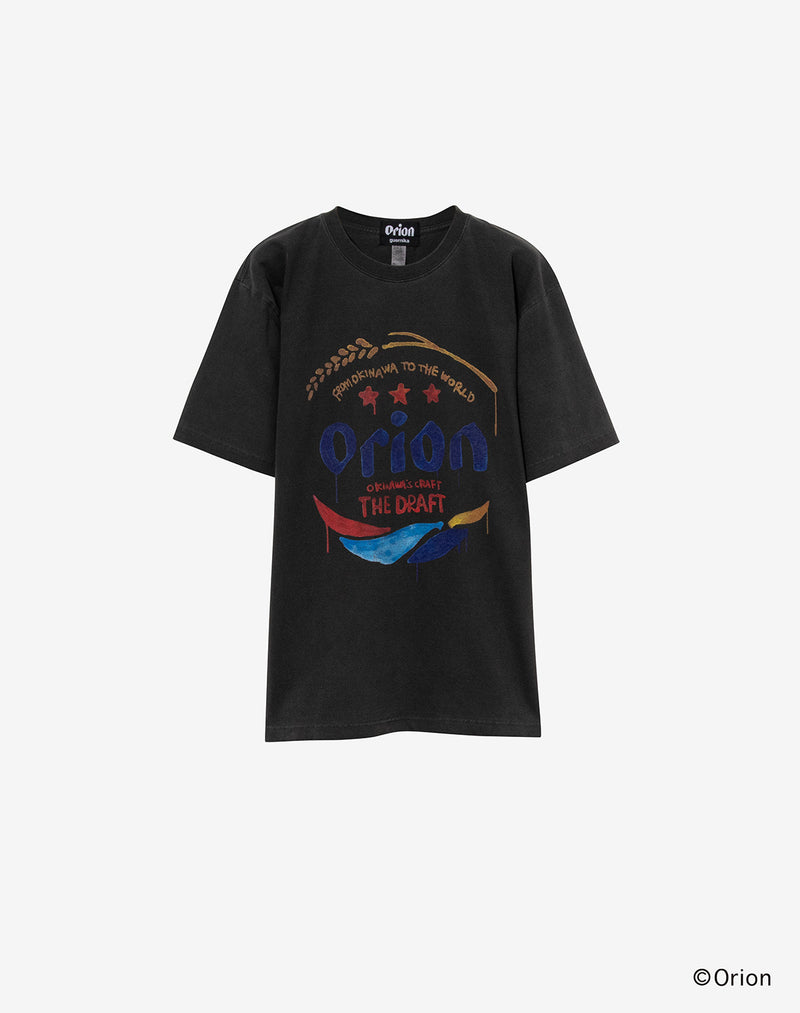 【guernika × ORIONBEER】ORION THE DRAFT ART PRINT T-SHIRT (SPECIAL VINTAGE)