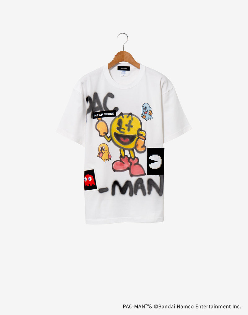 【guernika×パックマン】PAC-MAN Paint T shirt / PAC-MAN