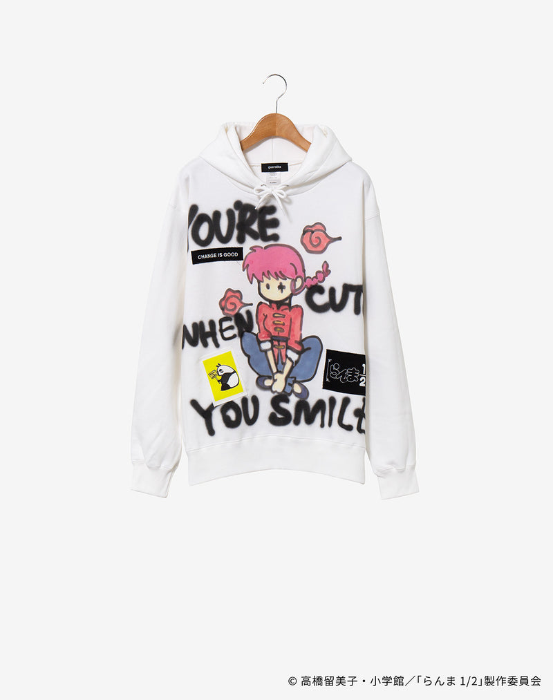 【guernika×らんま1/2】らんま1/2 Paint Hoodie / らんま