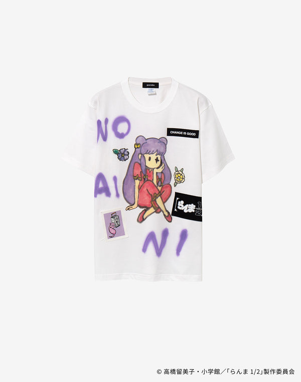 【guernika×らんま1/2】らんま1/2 Paint T-shirt / シャンプー