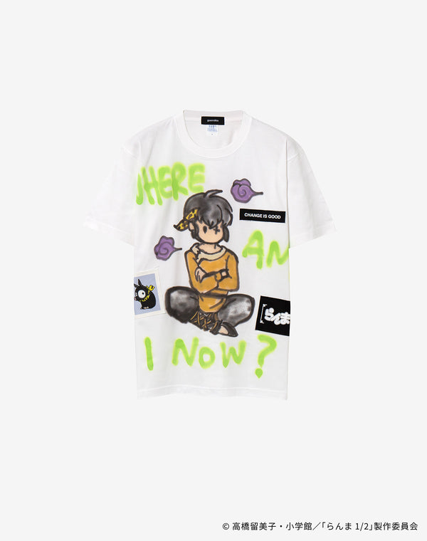 【guernika×らんま1/2】らんま1/2 Paint T-shirt / 響 良牙