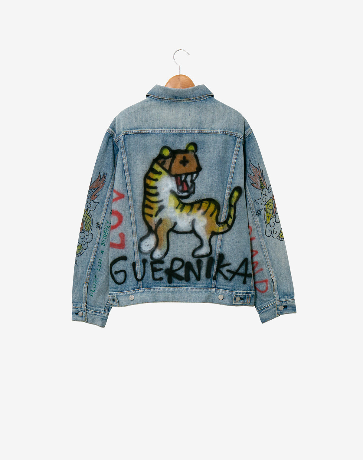 Graffiti Paint Denim Jacket – guernika official online shop