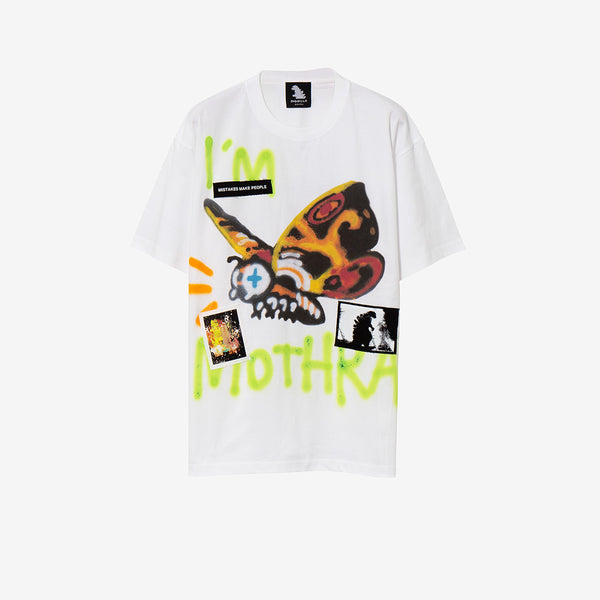 【ゴジラ collaboration with guernika】 Paint T shirt / Mothra