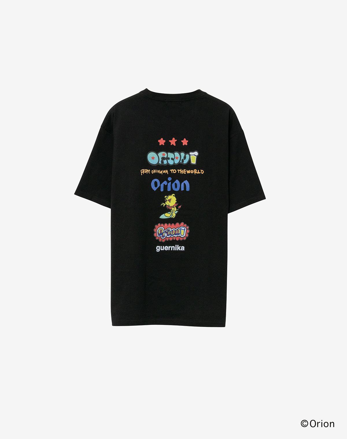 guernika グラフィックTシャツ XXL guernika×ORIONBEER】ORION THE DRAFT ART PRINT T-SHIRT / Black