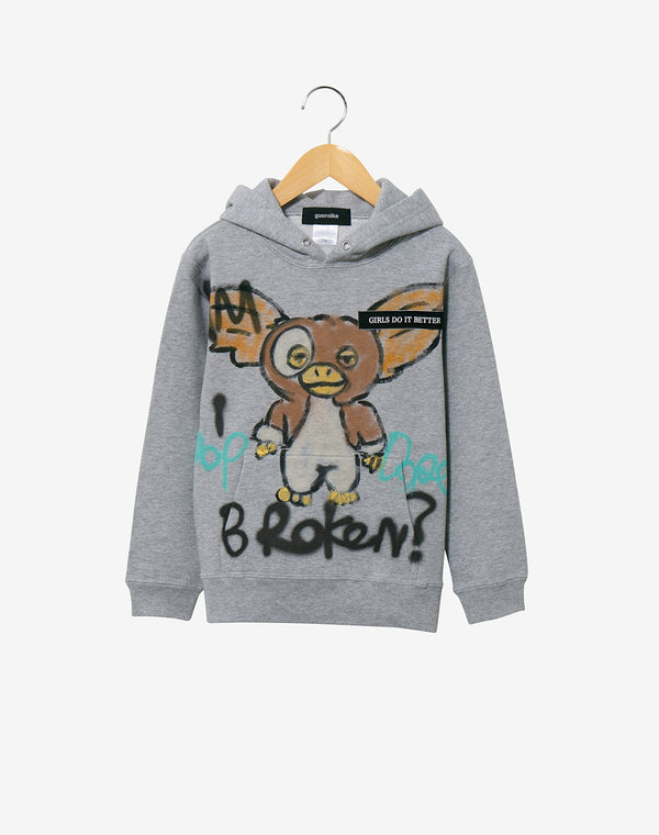 Hand Painted Hoodie (KIDS) / Gray