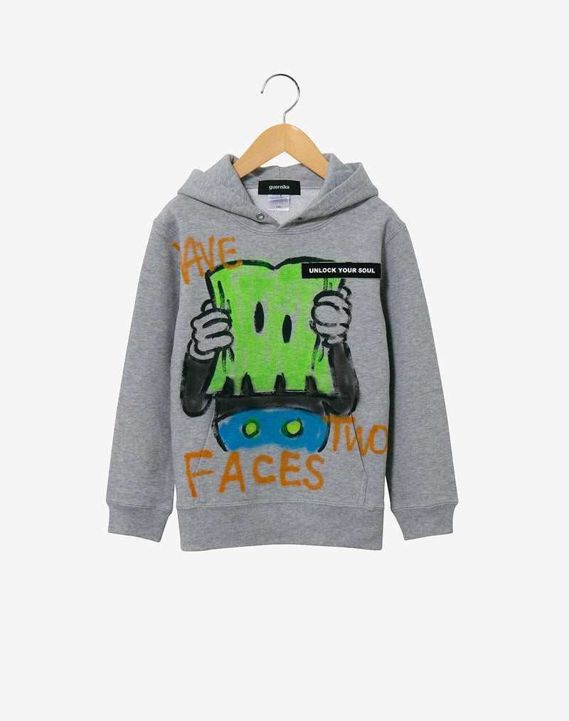 Hand Painted Hoodie (KIDS) / Gray