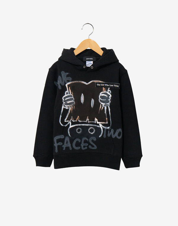 Hand Painted Hoodie (KIDS) / Black