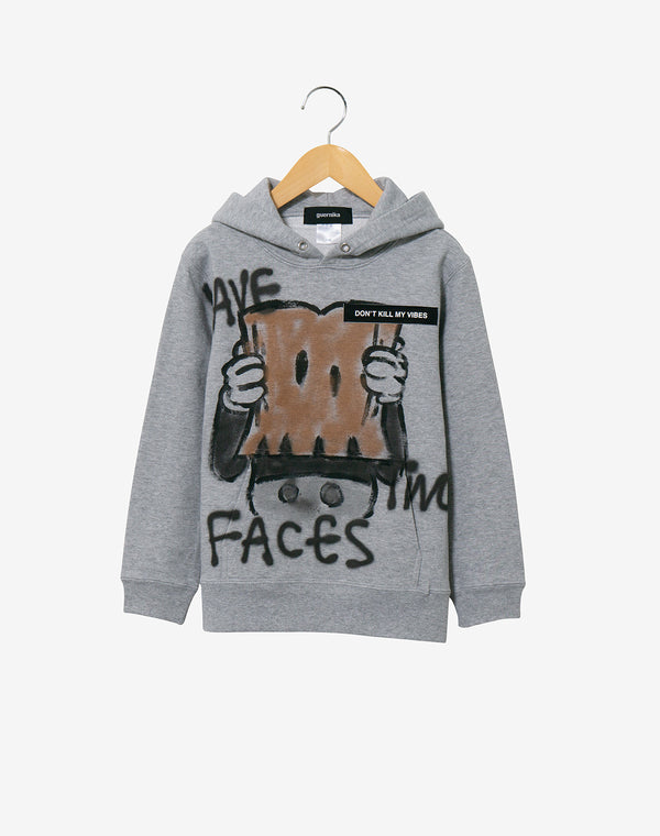 Hand Painted Hoodie (KIDS) / Gray