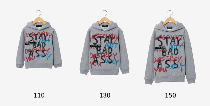 Hand Painted Hoodie (KIDS) / Gray