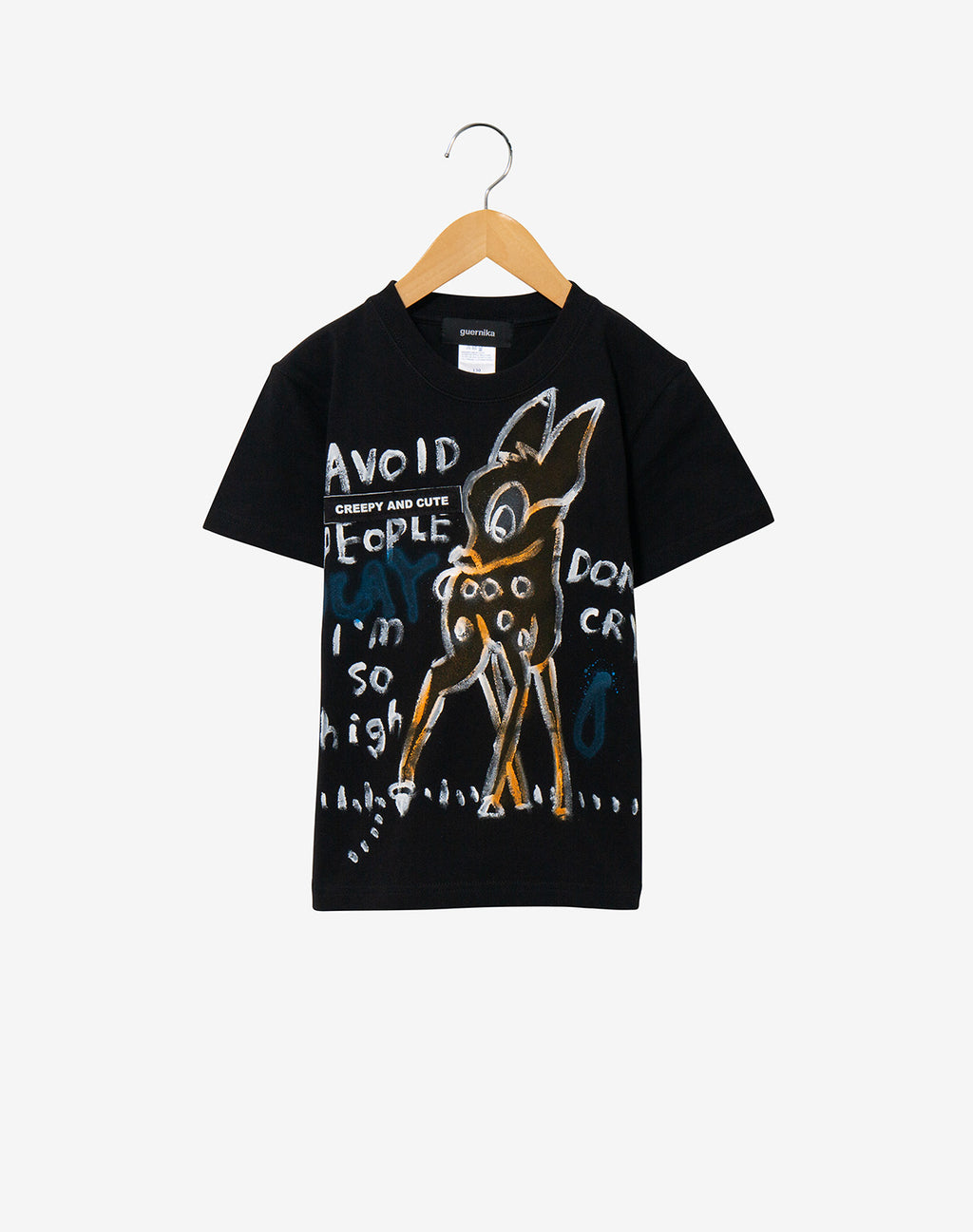 Hand Painted T-shirt (KIDS) / Black