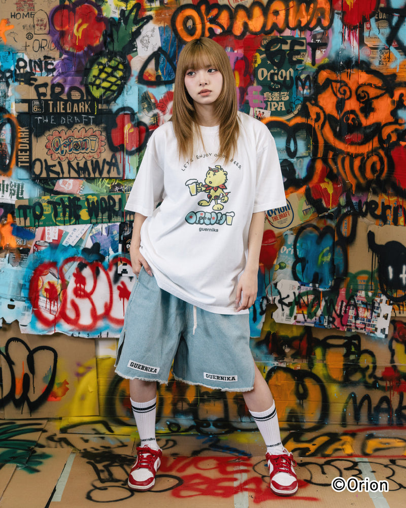 guernika×ORIONBEER】SHISA PRINT T-SHIRT / White – guernika