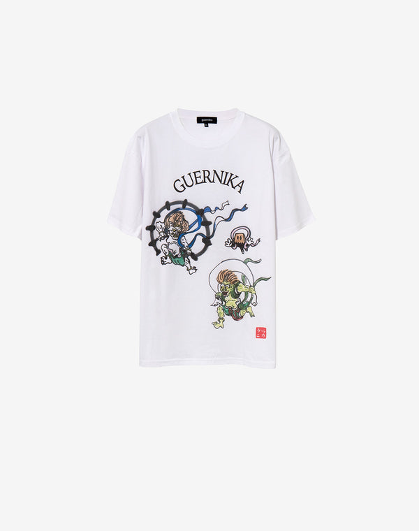 Print T shirt（風神雷神）