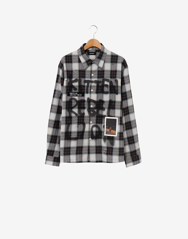 Check Shirt / Black