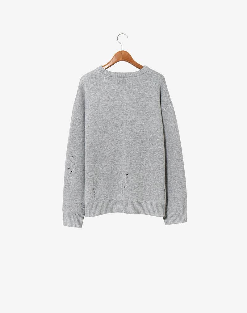 Crash Knit sweater (Cell Division) / Gray