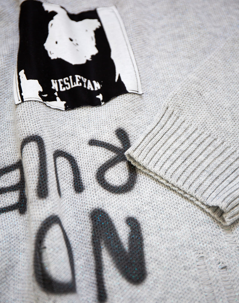 Crash Knit sweater (Cell Division) / Gray