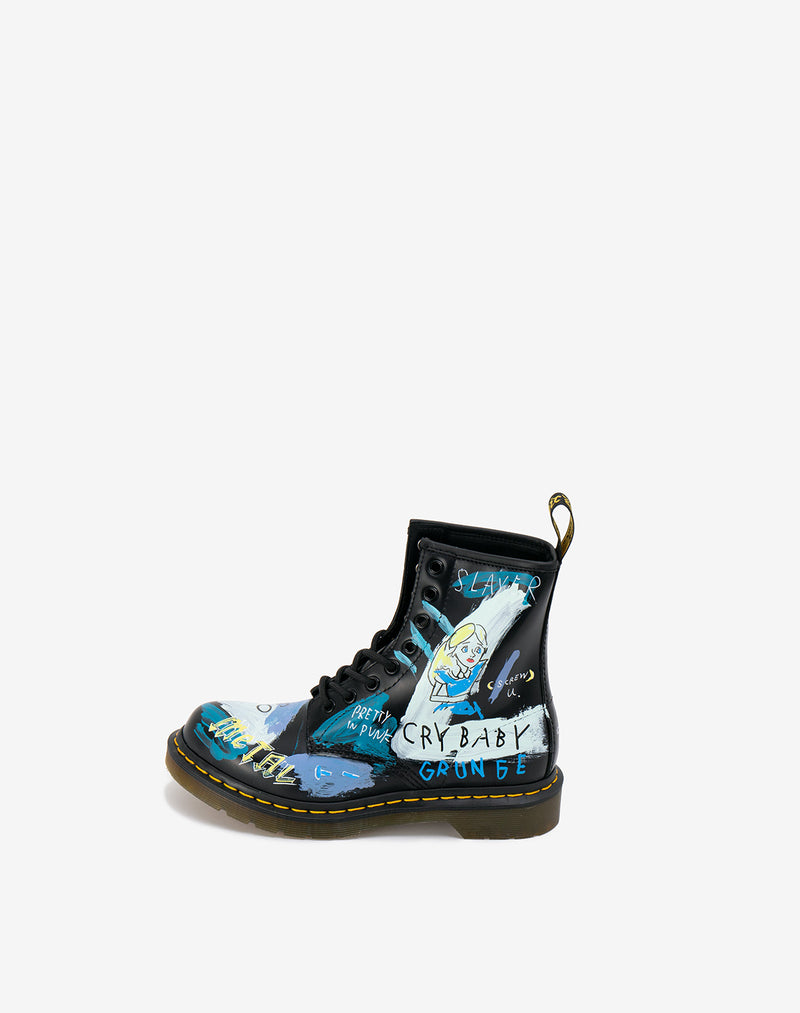Hand Painted Leather Boots
