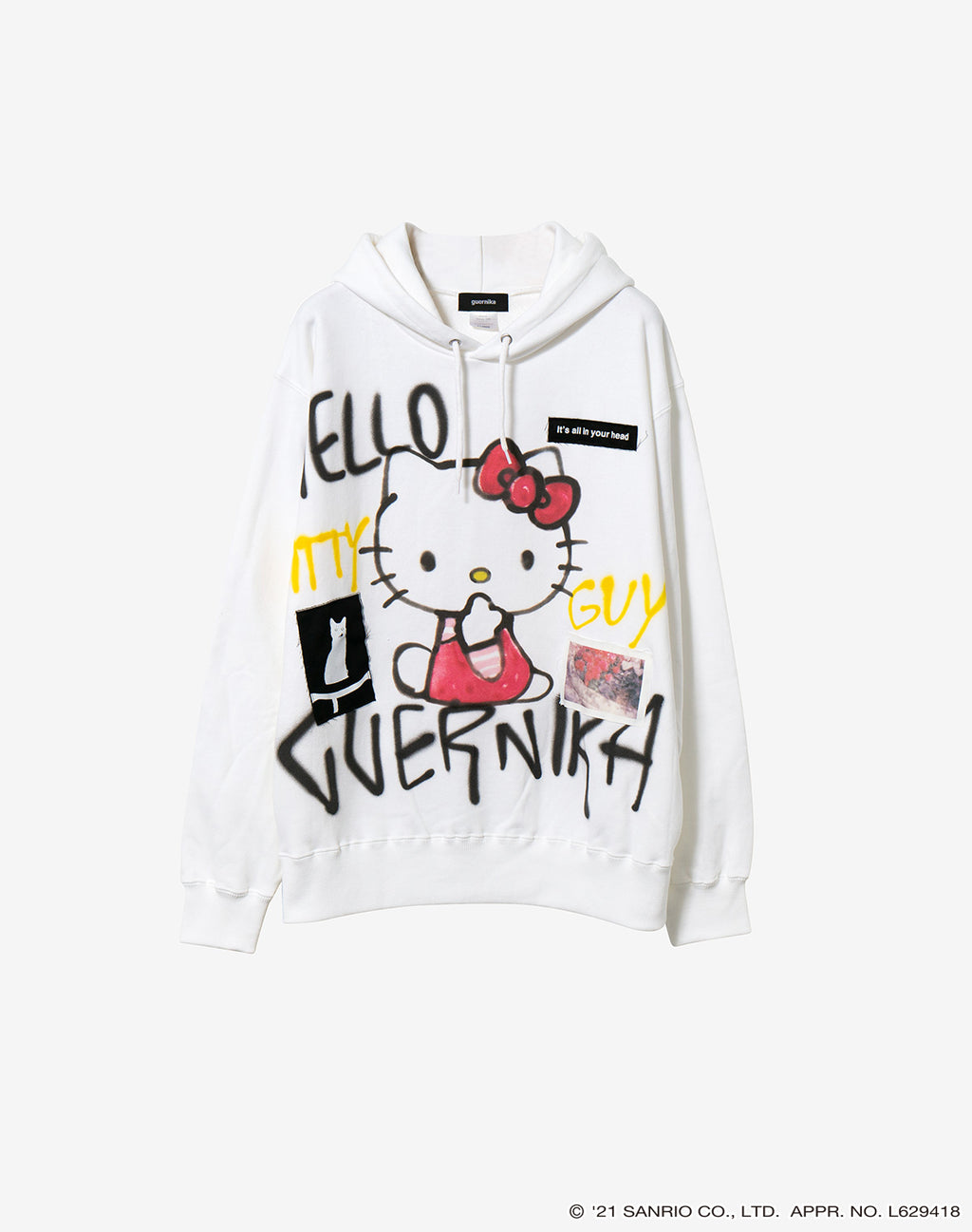 guernika×Sanrio characters】Hand Painted Hoodie / ハローキティ