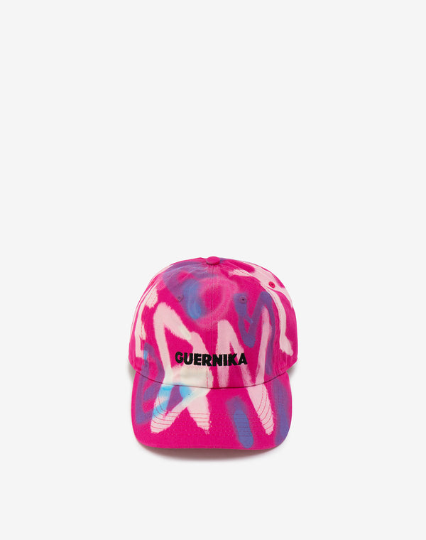 Hand Painted Cap / Hot Pink