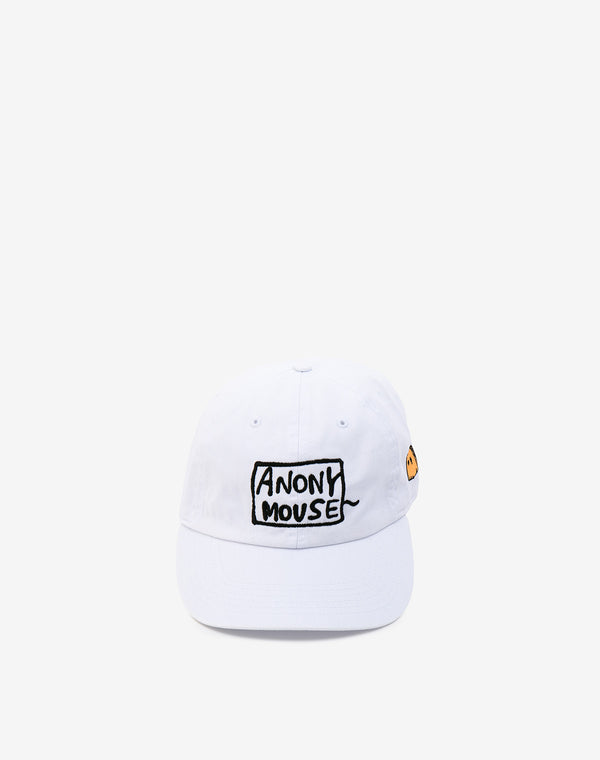 Embroidery Cap - ANONYMOUSE / White
