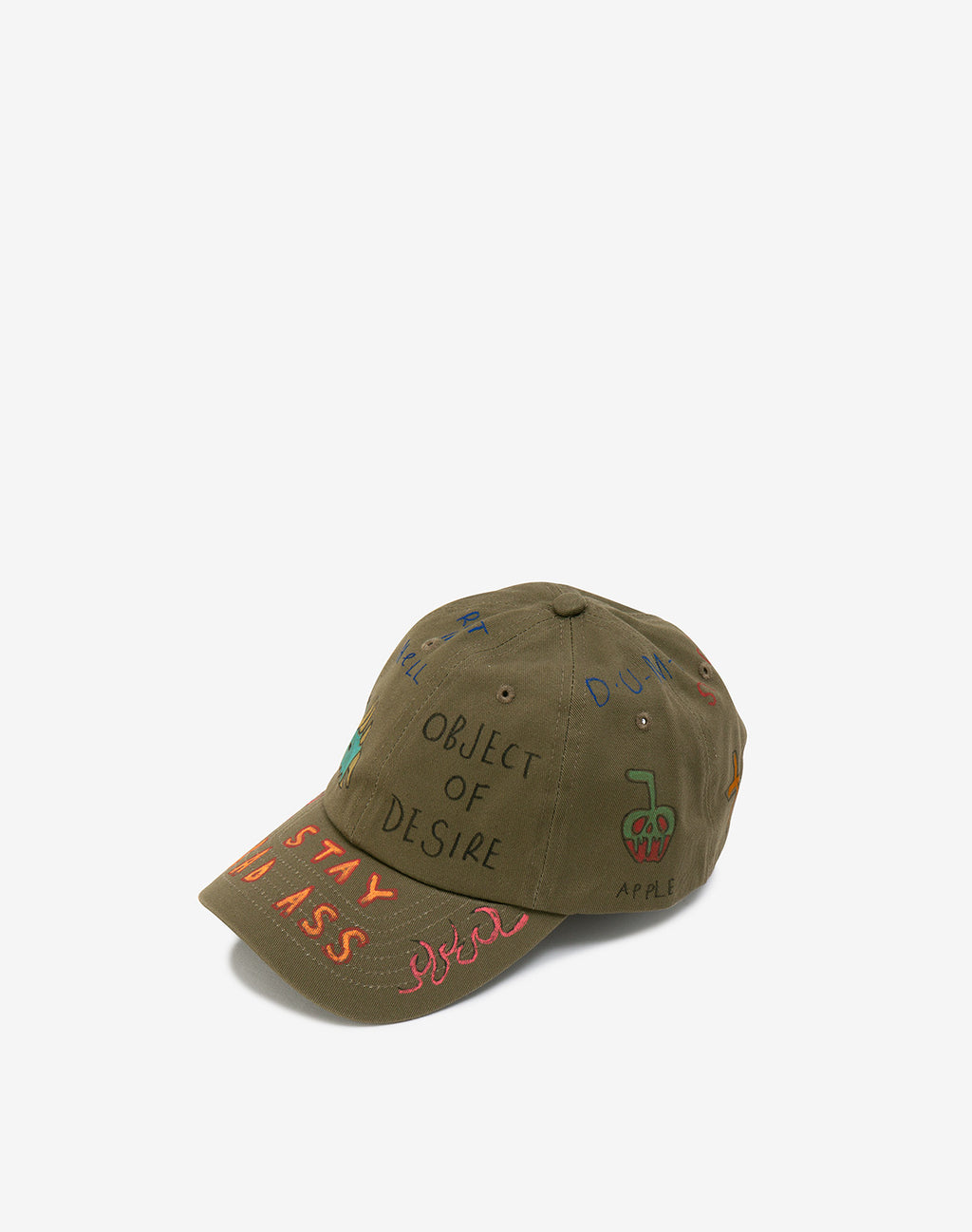 Hand Painted Cap / Olive – guernika official online shop Hand Painted Cap / Olive – guernika official online shop