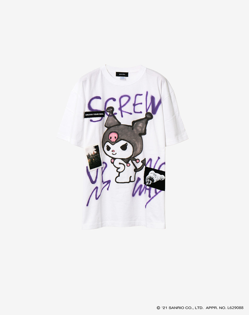 guernika×Sanrio characters】Hand Painted T-shirt / クロミ 