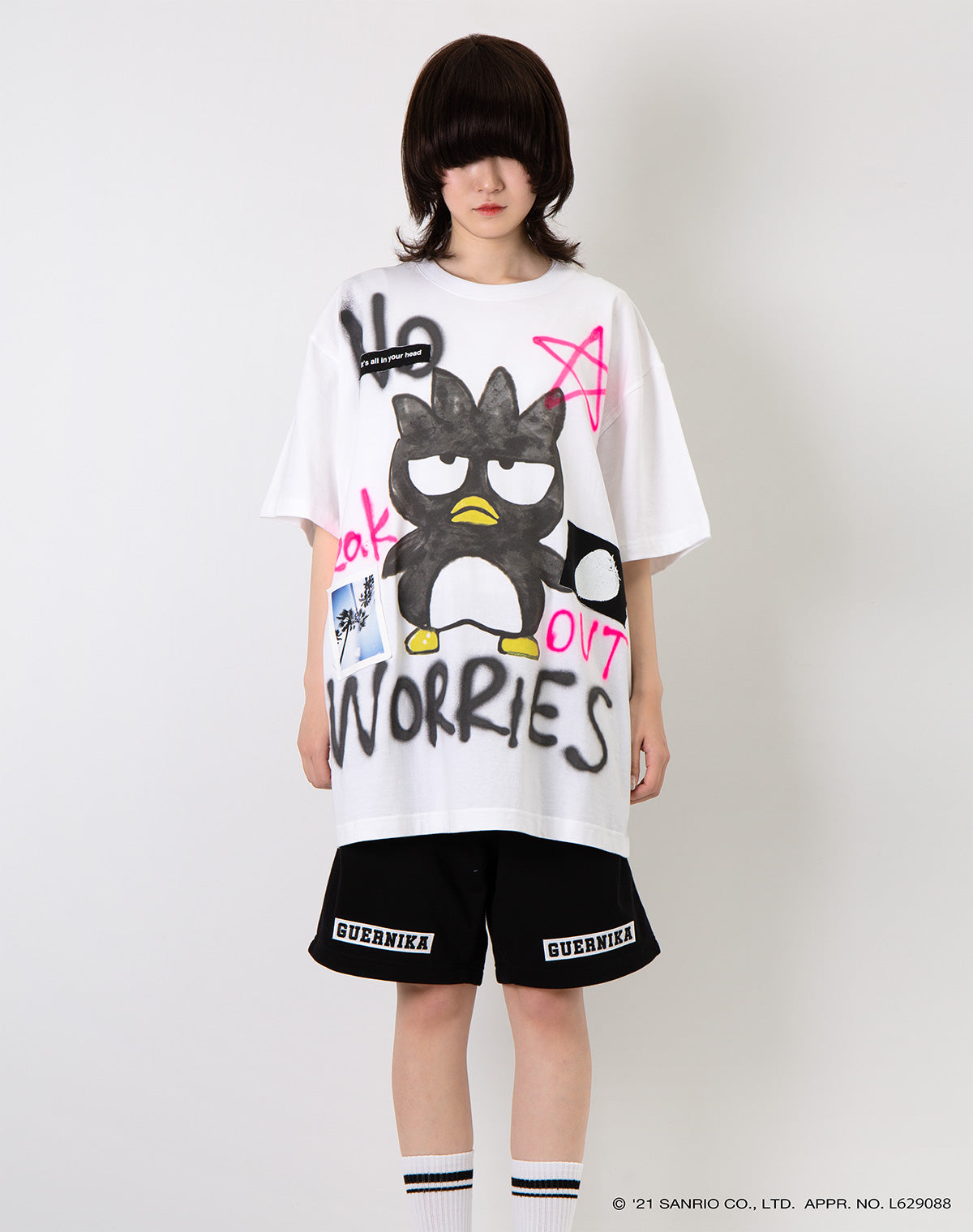 guernika×Sanrio characters】Hand Painted T-shirt / バッドばつ丸 – guernika  official online shop